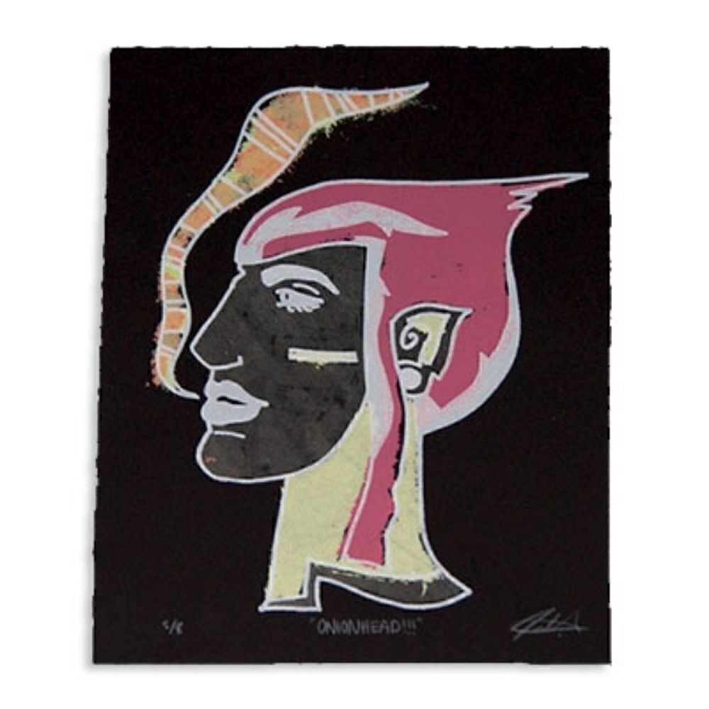 "ONIONHEAD!!!" : 7 color screen print